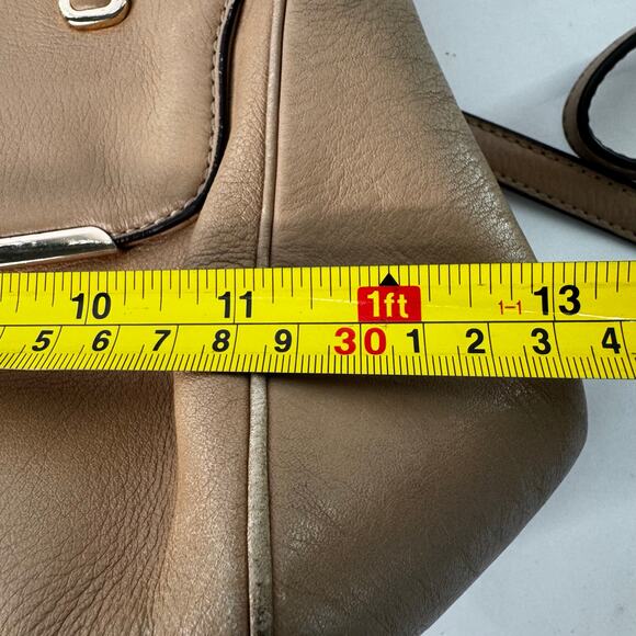 Coach Madison 25169 East West Front Flap Turnlock Satchel Camel & Pink  (READ) - Picture 15 of 16